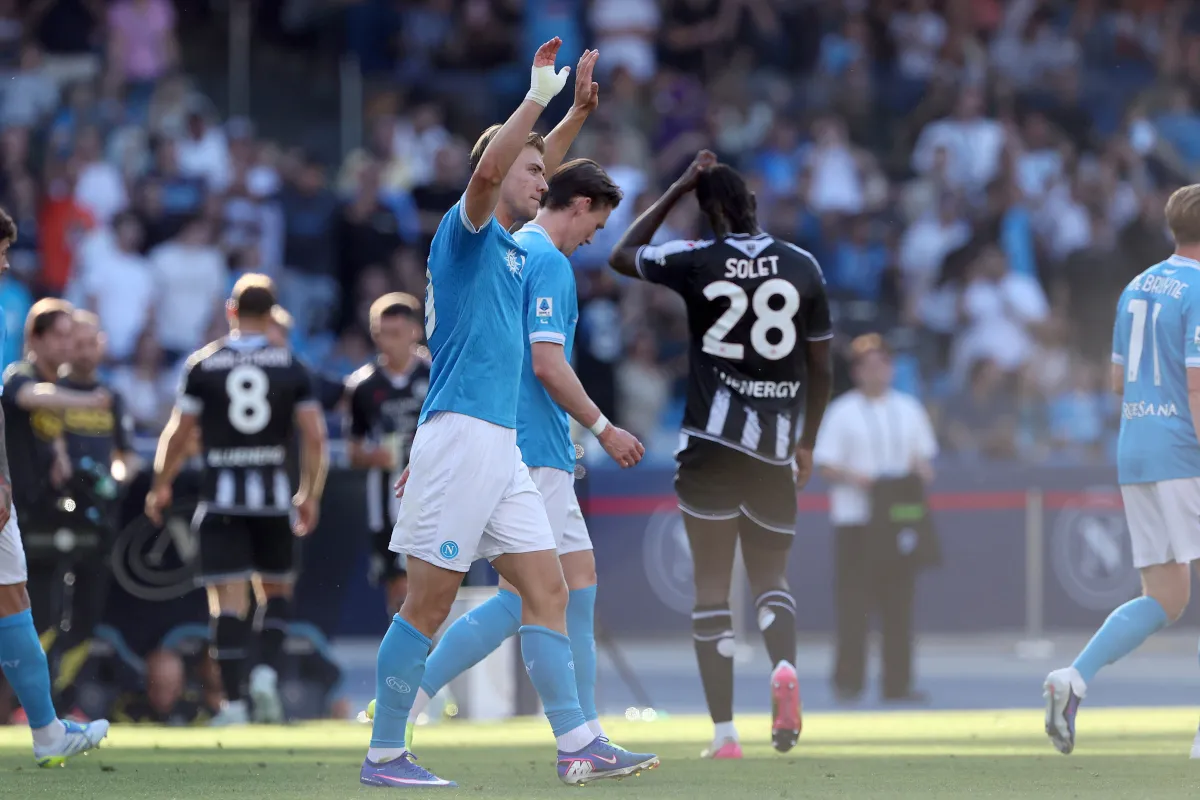 Napoli Taklukkan Udinese, Hojlund Antar Conte Raih Kemenangan - sumber: (footballitalia)