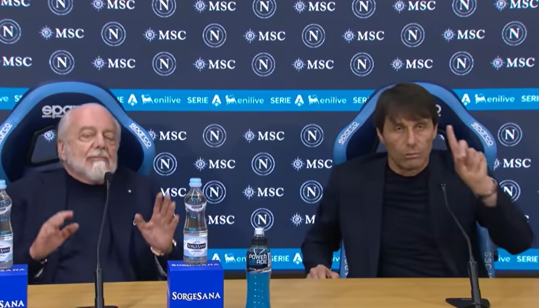 Ketegangan Conte dan De Laurentiis Warnai Konferensi Pers Terakhir