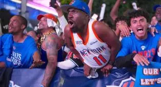 Penggemar Knicks Rayakan Kemenangan Bersejarah di Cleveland
