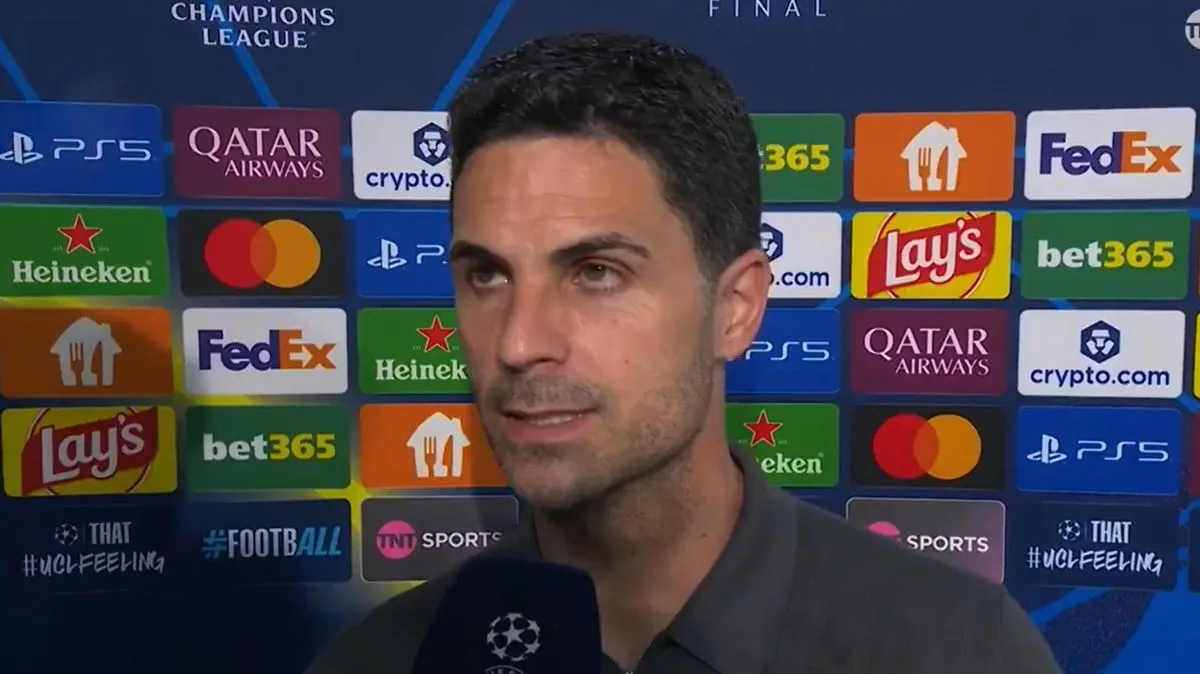 Arteta Ungkap Kekecewaan Usai Kalah dari PSG di Final UCL