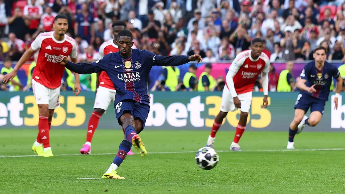 Dembele Gunakan Kaki Lemah untuk Penalti Arsenal, Ini Alasannya - sumber: (footballlondon)