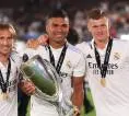 Luka Modric dan Casemiro Kompak Dukung Florentino Perez