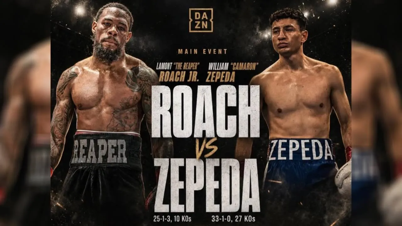 Lamont Roach Jr (kiri) dan William Zepeda. (Foto: Fight TV)