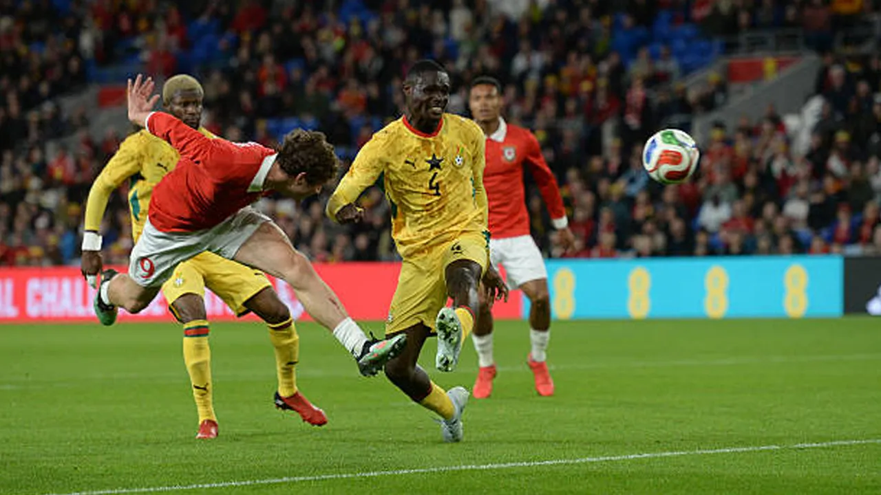 Lewis Koumas Cetak Gol Perdana untuk Wales, Tim Asuhan Craig Bellamy Tahan Ghana