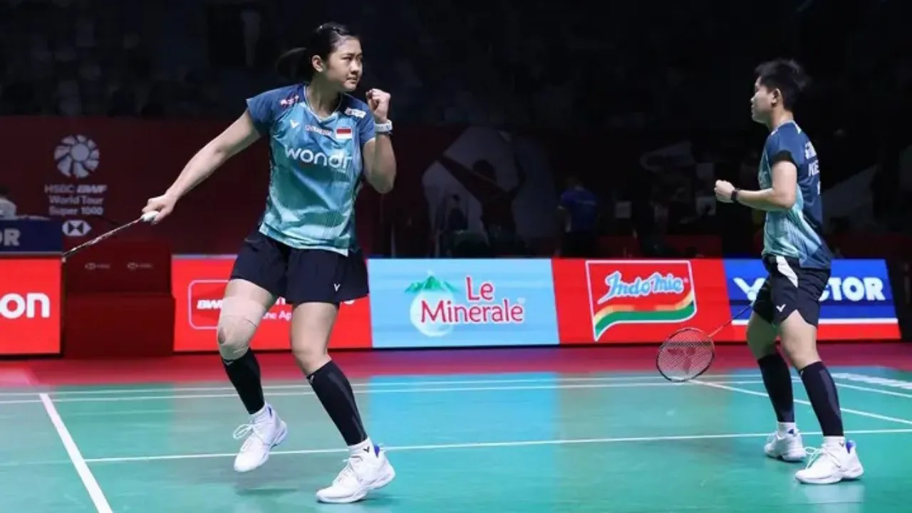 Sikat Unggulan 3 Korea, Amalia/Fadia Lolos 16 Besar Indonesia Open 2026