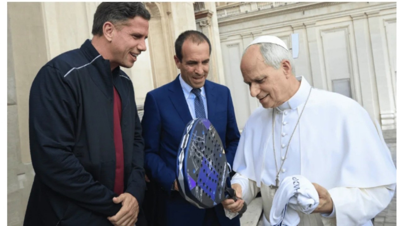 Major Premier Padel Roma: Momen Presiden FIP Disambut Paus Leo XIV