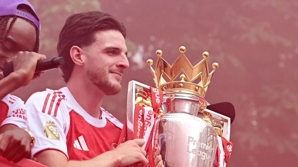 Declan Rice di Antara Tiga Bintang Arsenal Calon PFA - sumber: (footballlondon)