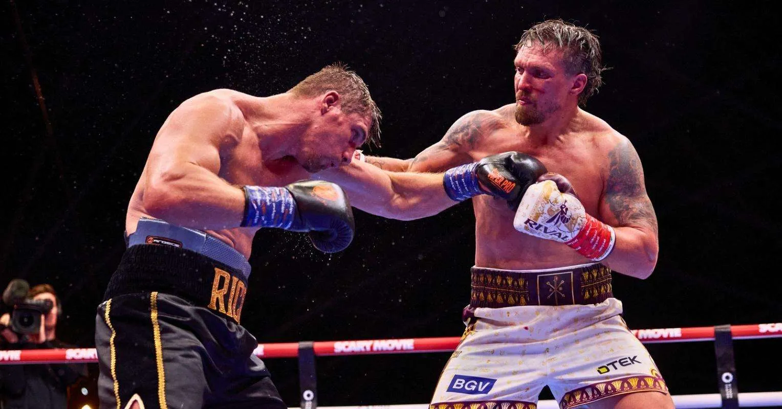 Tim Usyk Sebut Verhoeven Dicegah KO Brutal Berbahaya - sumber: (secondsout)