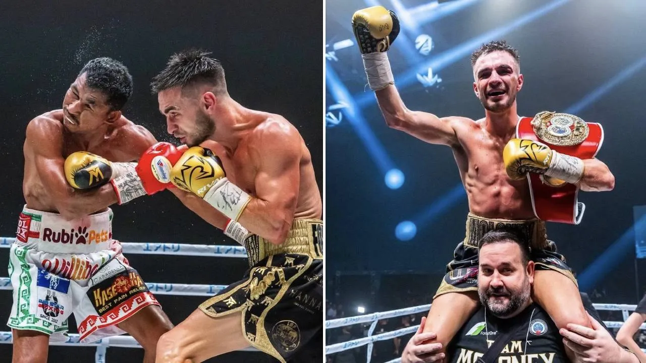 Andrew Moloney menang melalui keputusan mayoritas juri setelah menjalani duel ketat selama 12 ronde. (Foto: Fight TV)
