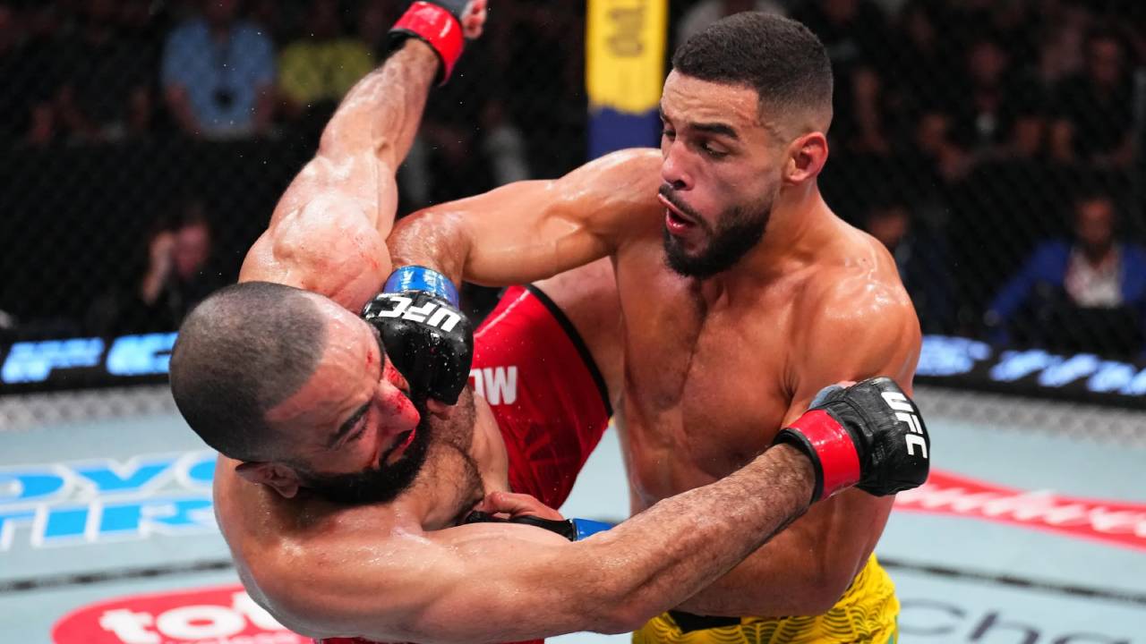 Gabriel Bonfim Taklukkan Belal Muhammad di UFC Fight Night Las Vegas