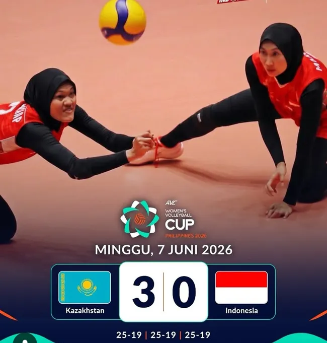 Kazakhstan Bungkam Timnas Voli Putri Indonesia 3 - sumber: (blokbojonegoro)