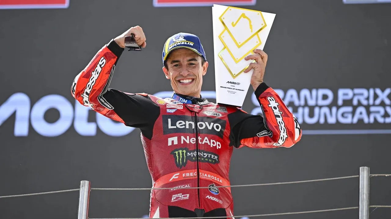 Marc Marquez dekatkan diri dengan papan atas klasemen pasca menangi GP Hungaria.