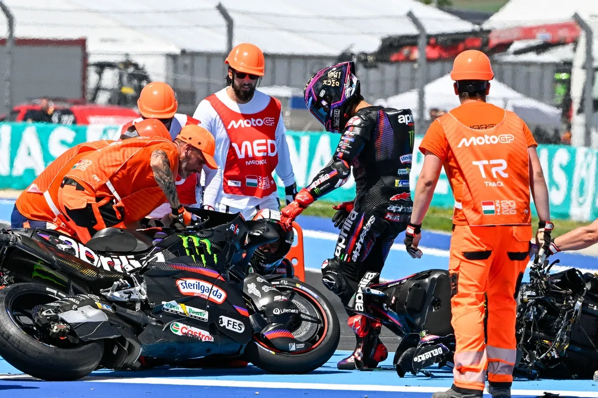 Bos Aprilia Akui Kecelakaan di GP Hungaria Memalukan - sumber: (motorsport)
