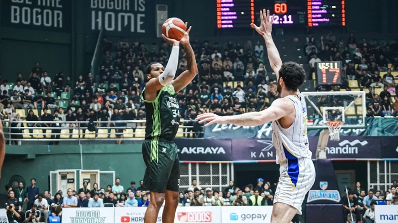 Bogor Hornbills Memimpin Usai Hajar Satria Muda di GOR Laga Tangkas