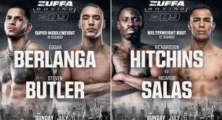 Edgar Berlanga dan Richardson Hitchins Jalani Debut Zuffa Boxing pada Juli