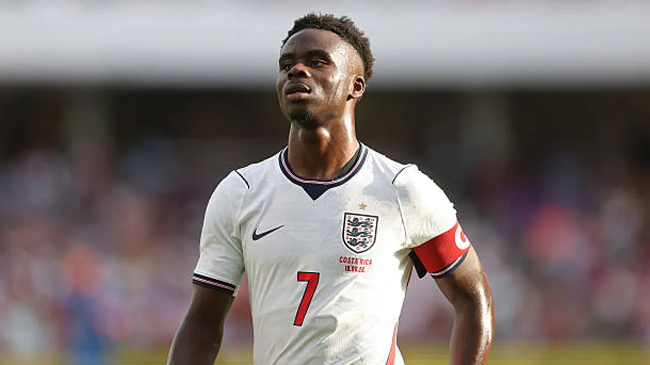 Jelang Laga Inggris vs Kroasia, Bukayo Saka Diragukan Jadi Starter