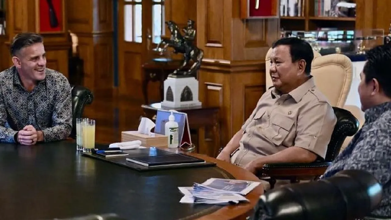 Bertemu Prabowo, John Herdman Pasang Target Juara ASEAN Cup 2026