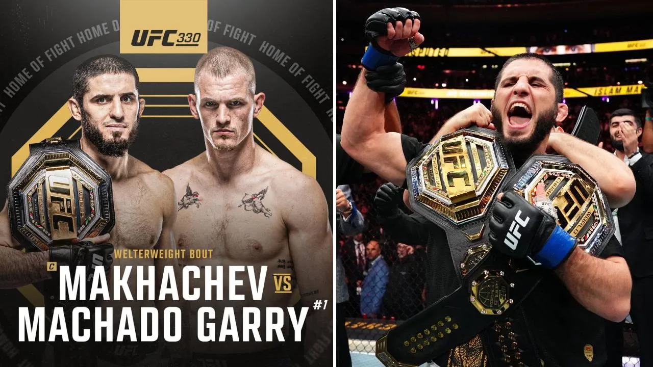 Duel melawan Machado Garry akan menjadi pertahanan gelar pertama Islam Makhachev sejak menjadi juara kelas welter. (Foto: Fight TV)