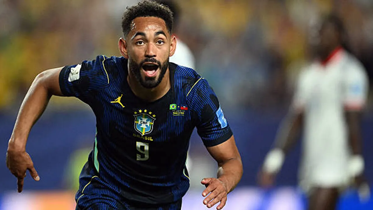 Matheus Cunha Cetak Dua Gol, Brasil Hajar Haiti dan Puncaki Grup C