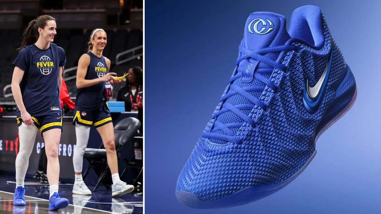 Caitlin Clark mengenakan Caitlin 1 untuk pertama kalinya saat membela Indiana Fever pada pertandingan WNBA pekan ini vs Atlanta Dream. (Foto: AP)