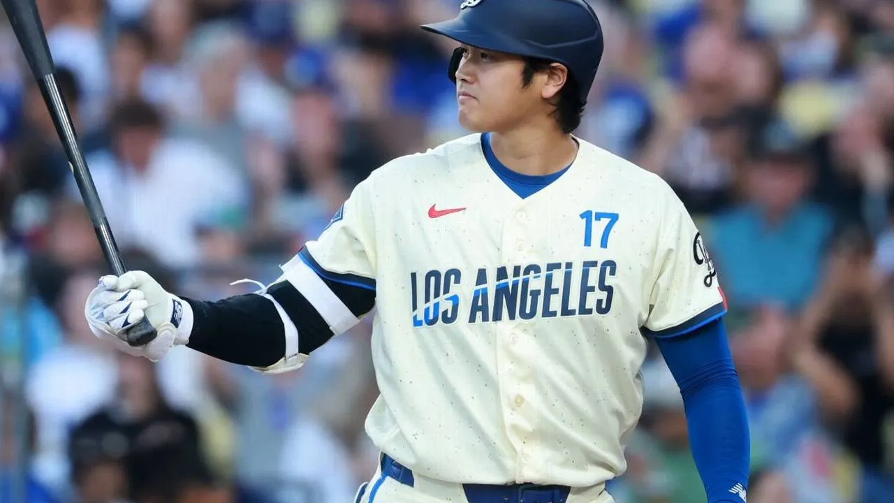 Shohei Ohtani menyumbang satu-satunya home run timnya melalui pukulan solo pada inning kesembilan. (Foto: AP)