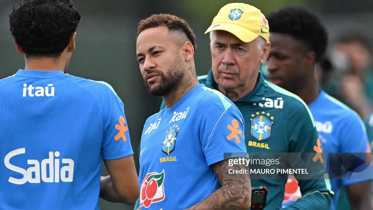 Carlo Ancelotti Pastikan Neymar Siap Tampil saat Brasil Hadapi Skotlandia