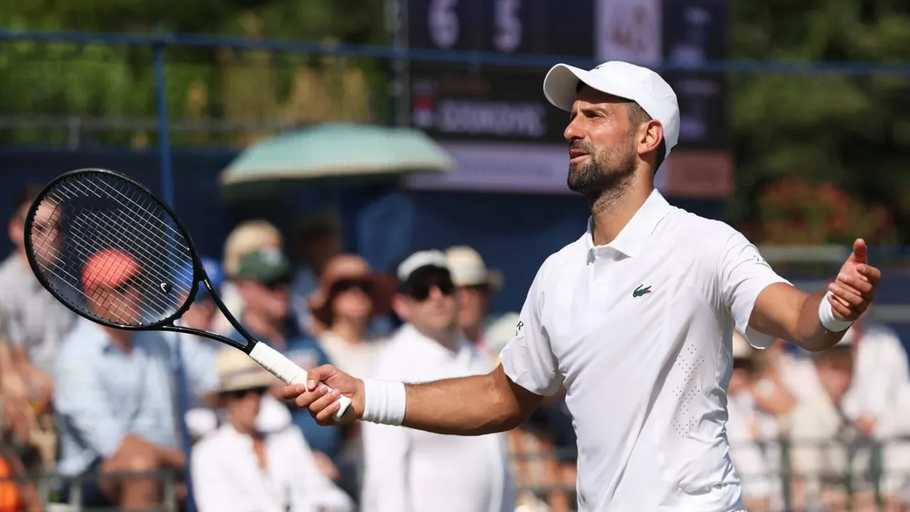 Novak Djokovic Menangkan Laga Pertama Di Grass-Court Jelang Wimbledon
