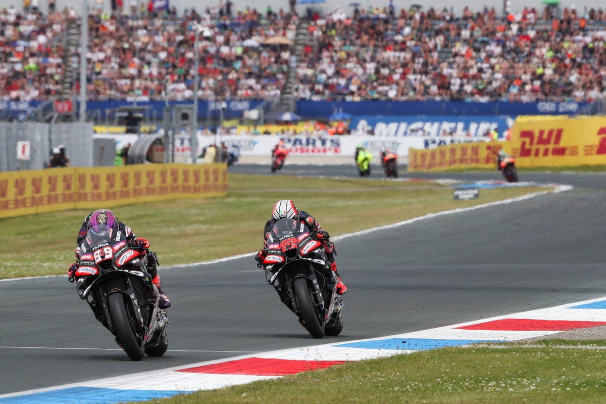 Pabrikan Aprilia Kalah dari Satelit Trackhouse di Assen