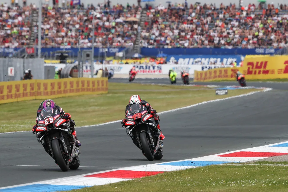 Pabrikan Aprilia Kalah dari Satelit Trackhouse di Assen - sumber: (motorsport)