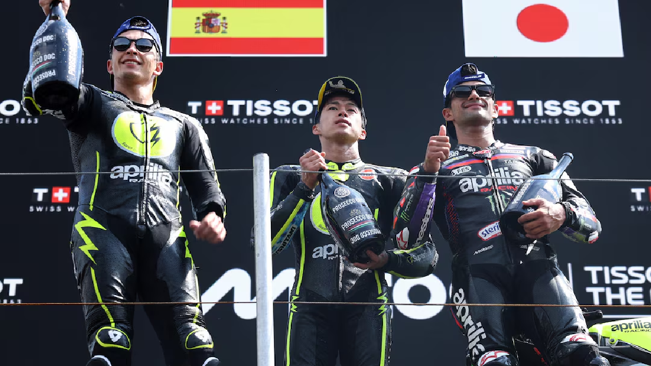Meski Sapu Bersih Podium, Aprilia Tetap Kecewa usai MotoGP Belanda 2026