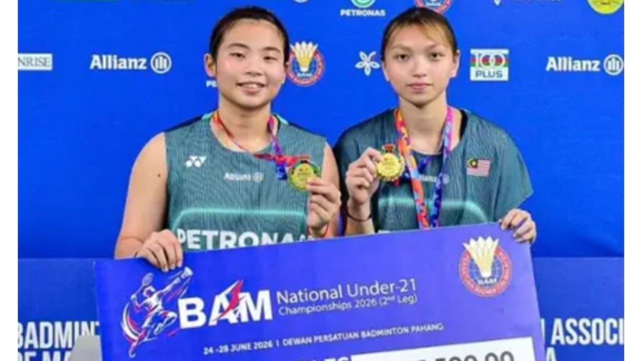 Noraqilah Maisarah Juara Nasional Bersama Partner Berbeda