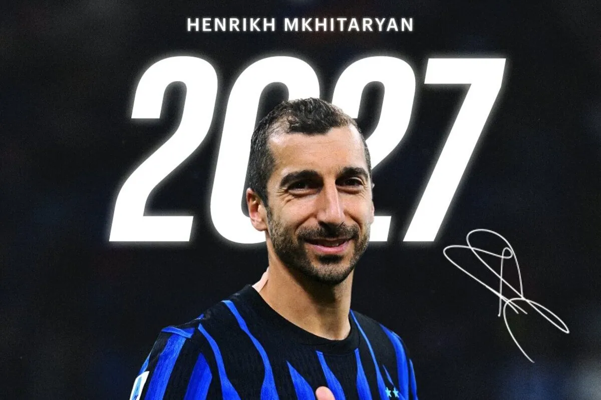Inter Milan Perpanjang Kontrak Henrikh Mkhitaryan di Usia 37 Tahun - sumber: (footballitalia)