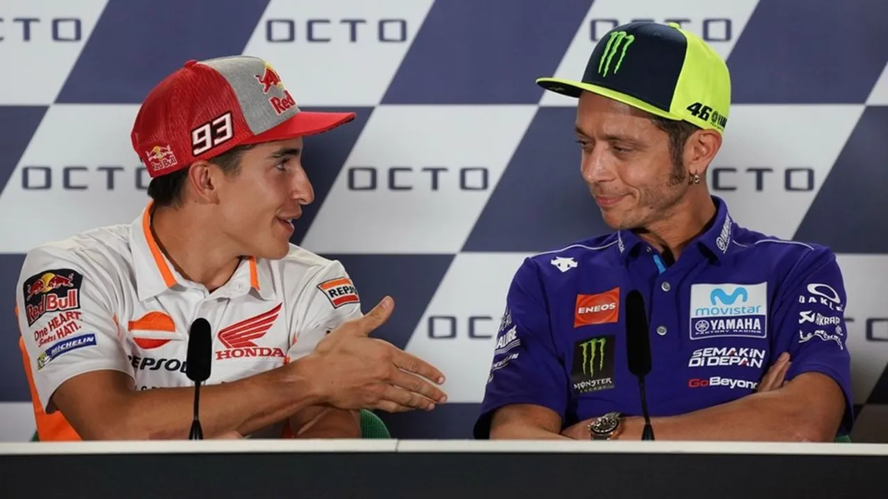 Marc Marquez dan Valentino Rossi