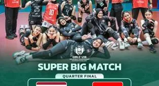 Timnas Putri Indonesia Tantang Thailand di Perempat Final AVC U