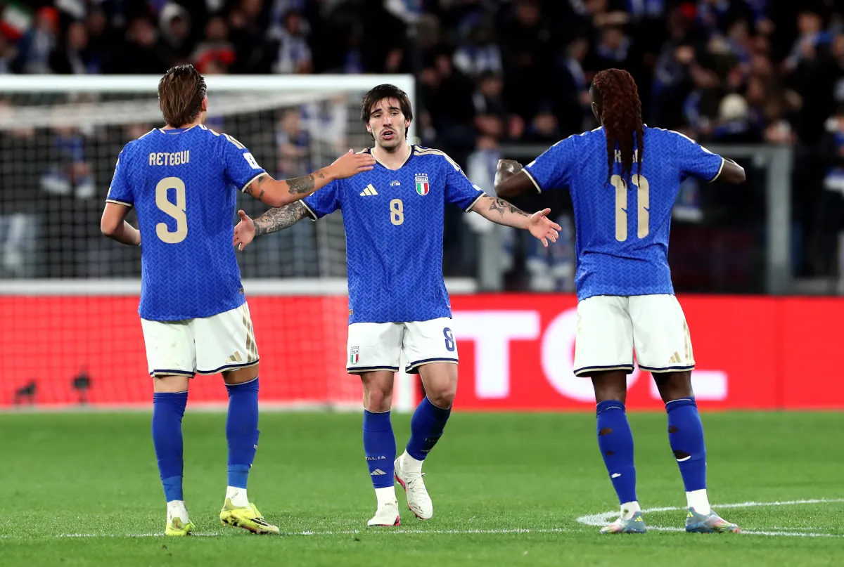 Transfer Tonali dan Palestra Tambah Beban Italia di Kualifikasi Piala Dunia - sumber: (footballitalia)