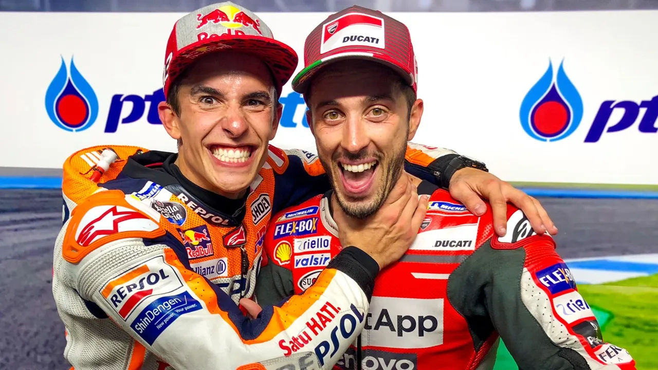 Andrea Dovizioso dan Marc Marquez
