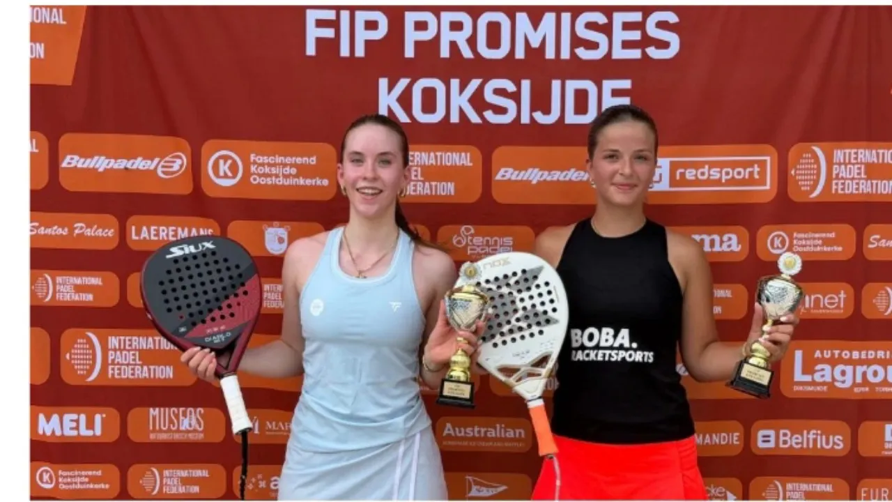 Jolien dan Elisa Bangga Juara di Kandang Sendiri FIP Promises Padel Koksijde Belgia