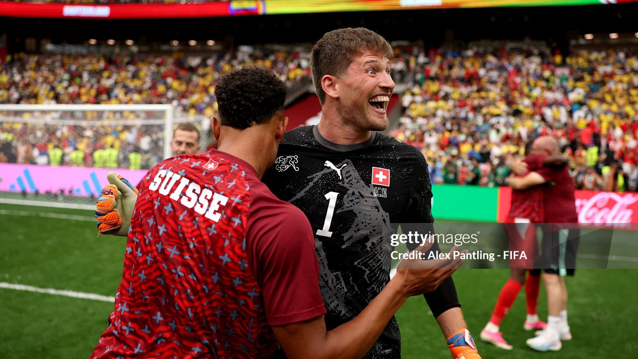 Swiss 0 (4)-(3) 0 Kolombia: Gregor Kobel Antar La Nati ke Perempat Final