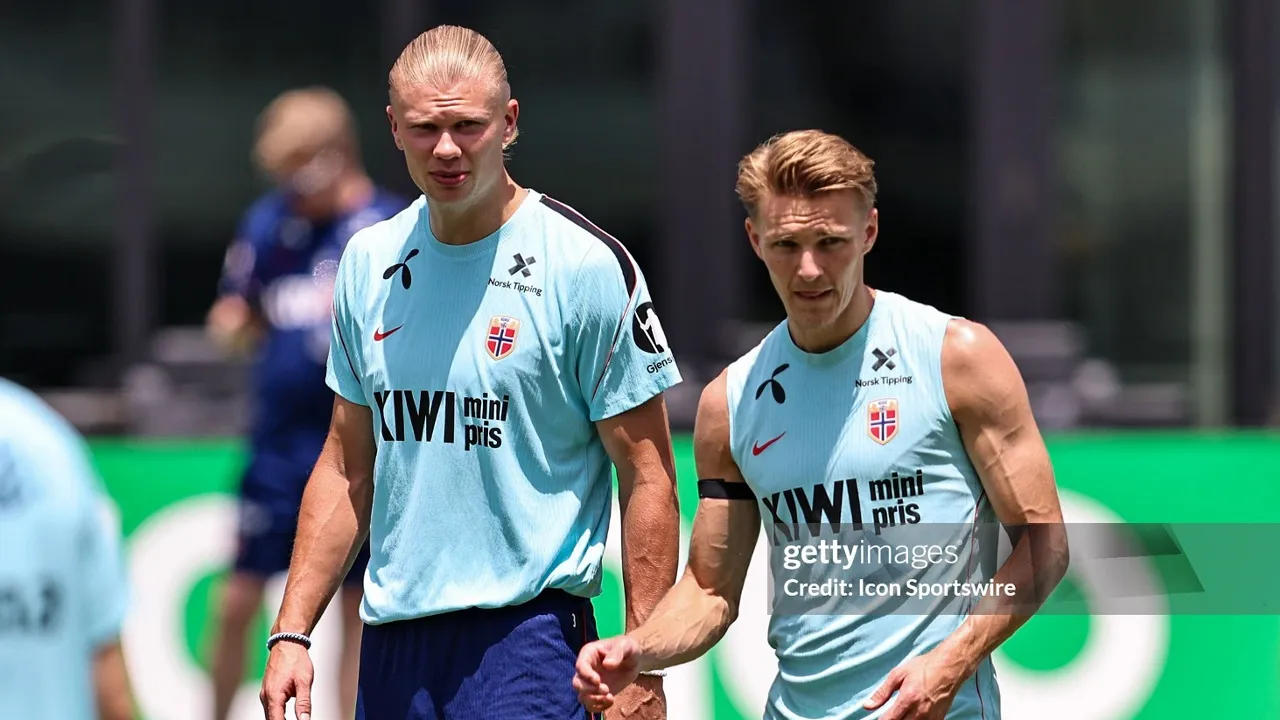 Pelatih Norwegia Sanjung Jiwa Pemimpin Haaland dan Odegaard