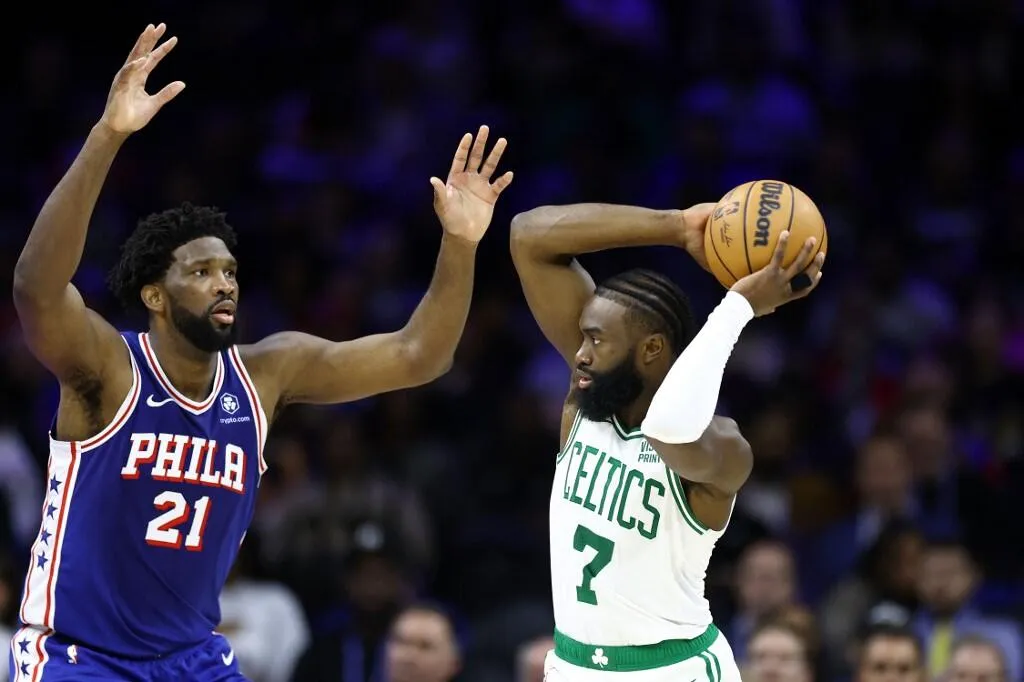 Embiid Sambut Positif Bergabungnya Jaylen Brown di Sixers - sumber: (mainbasket)
