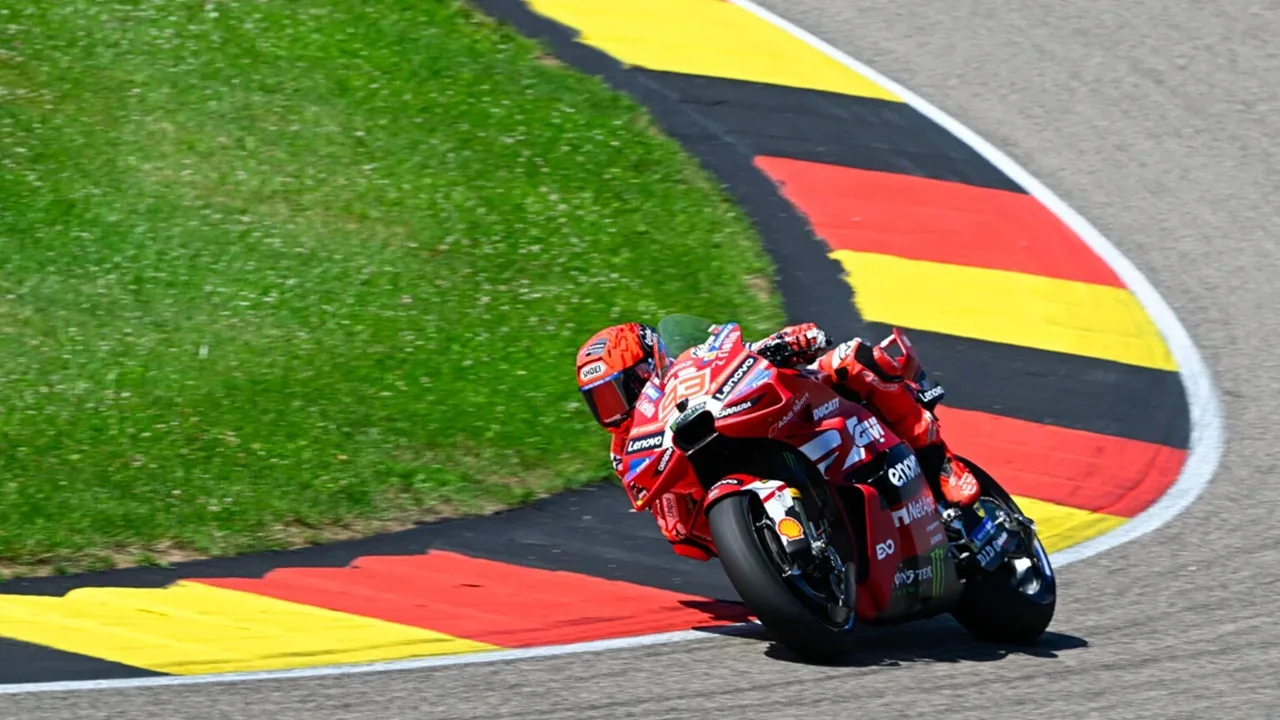 Marc Marquez MotoGP dalam sesi Practice MotoGP Jerman 2026.