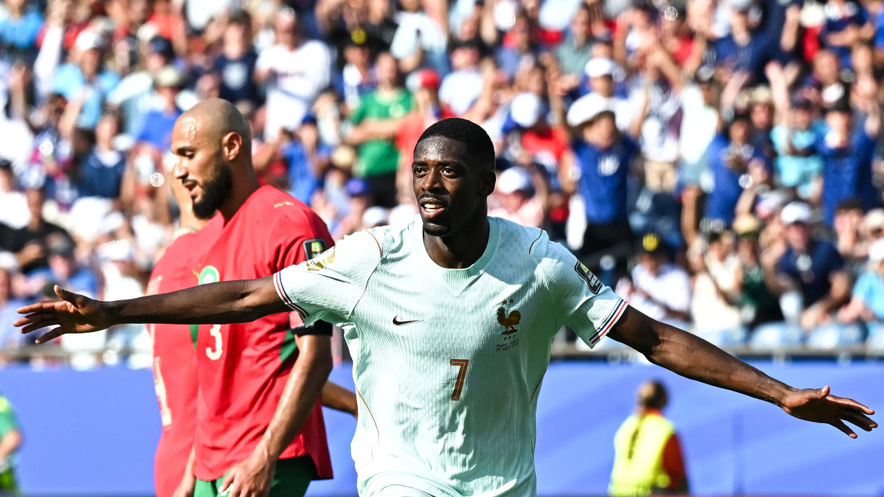 Ousmane Dembele Bercerita Golnya ke Gawang Maroko