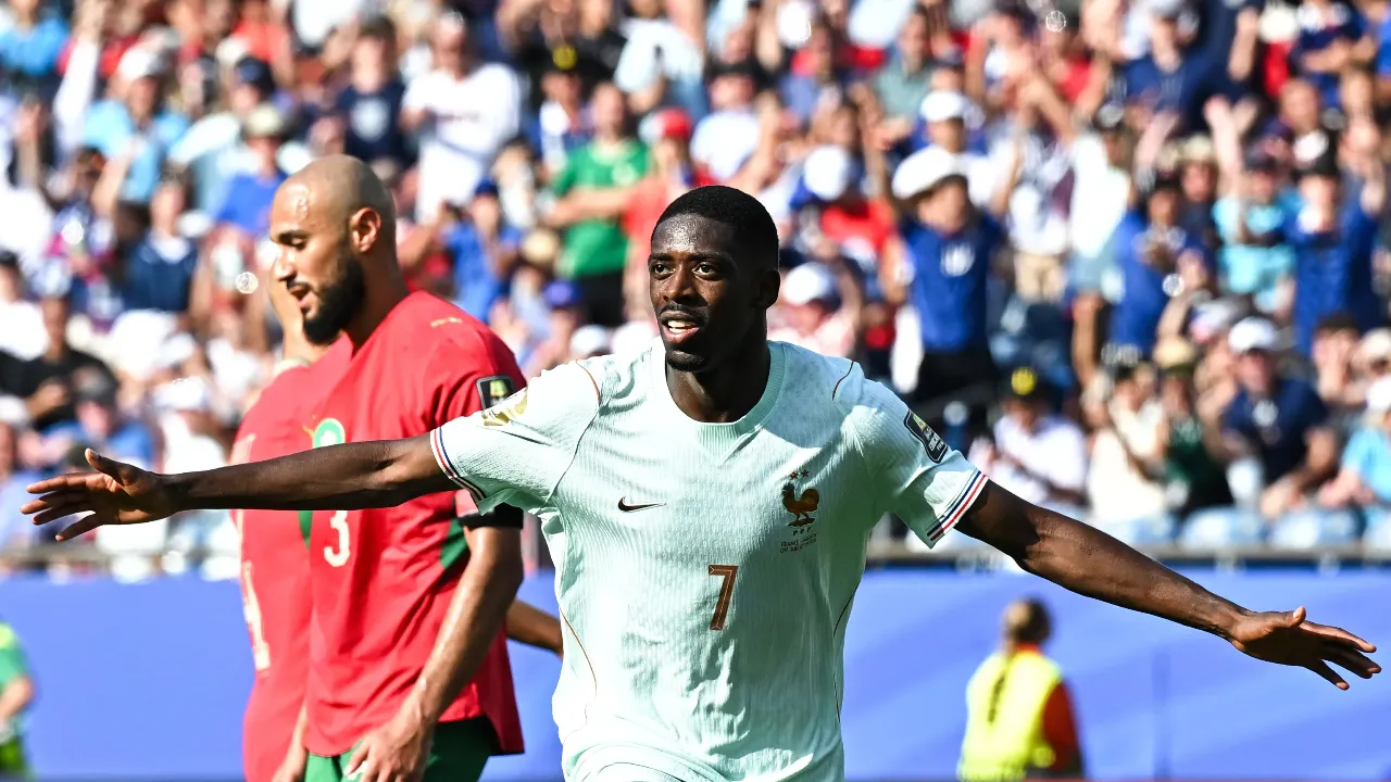 Ousmane Dembele Bercerita Golnya ke Gawang Maroko