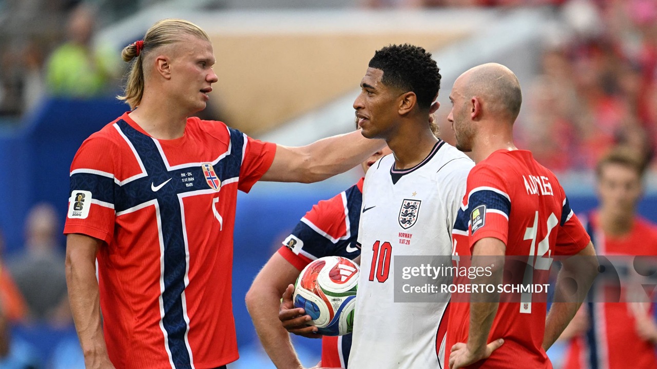Erling Haaland Angkat Topi, Jude Bellingham Jadi Mimpi Buruk Norwegia