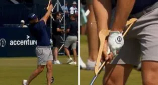 Latihan Jelang The Open Championship, Aksi Unik Wyndham Clark Jadi Sorotan