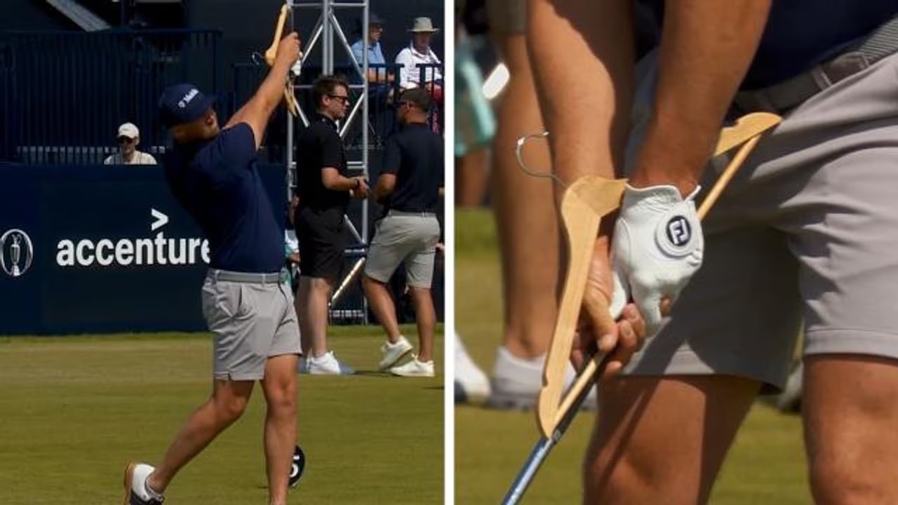 Latihan Jelang The Open Championship, Aksi Unik Wyndham Clark Jadi Sorotan
