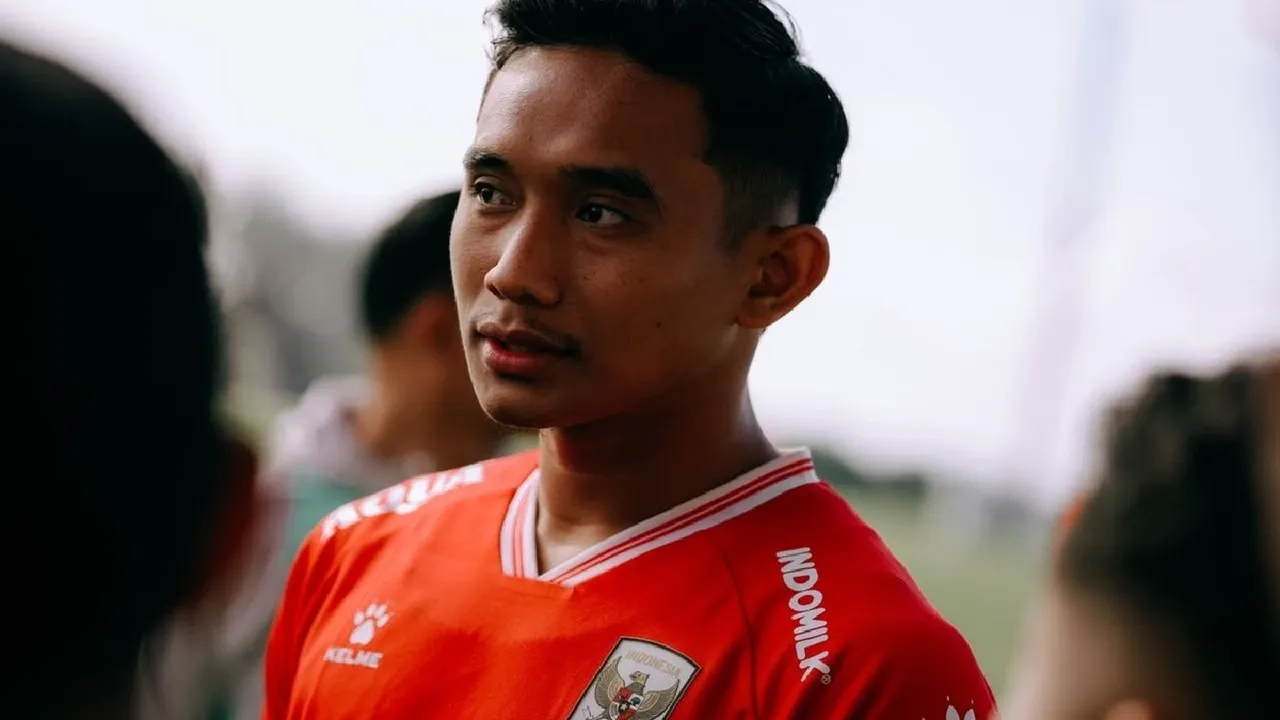 Rizky Ridho dalam pemusatan latihan Timnas Indonesia di Bali jelang ASEAN Championship (Piala AFF 2026)