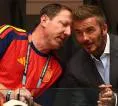Momen David Beckham Dukung Spanyol saat Hadapi Prancis Jadi Sorotan