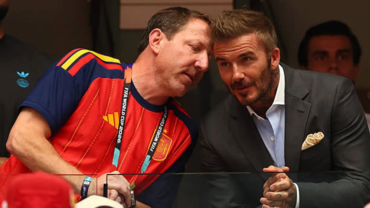 Momen David Beckham Dukung Spanyol saat Hadapi Prancis Jadi Sorotan