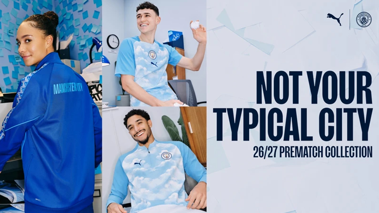 Desain Terinspirasi Awan, Manchester City Rilis Koleksi Pre-Match 2026/27
